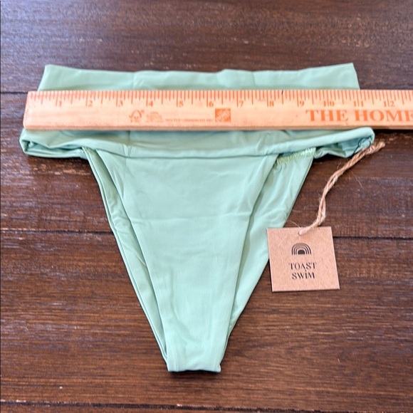 FP x Toast Swim Signature Banded Waist Bottom in Ming Green XS - Picture 5 of 8